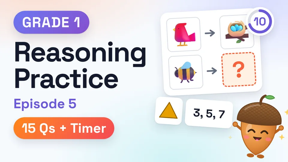Grade 1 Reasoning Practice, Episode 5 thumbnail