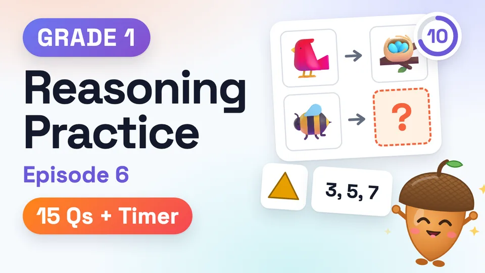 Grade 1 Reasoning Practice, Episode 6 thumbnail